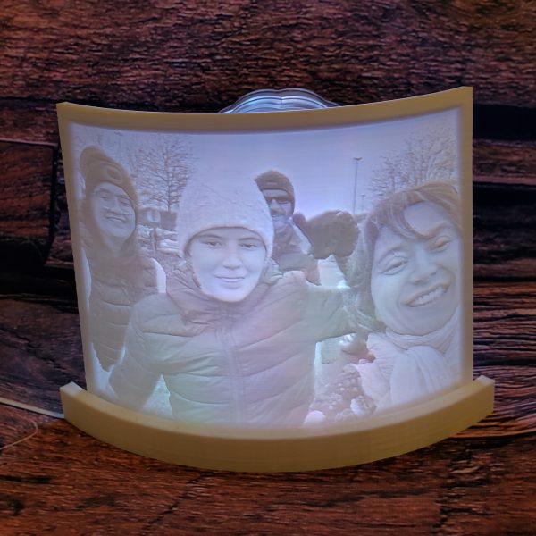 Lithophanie sur socle